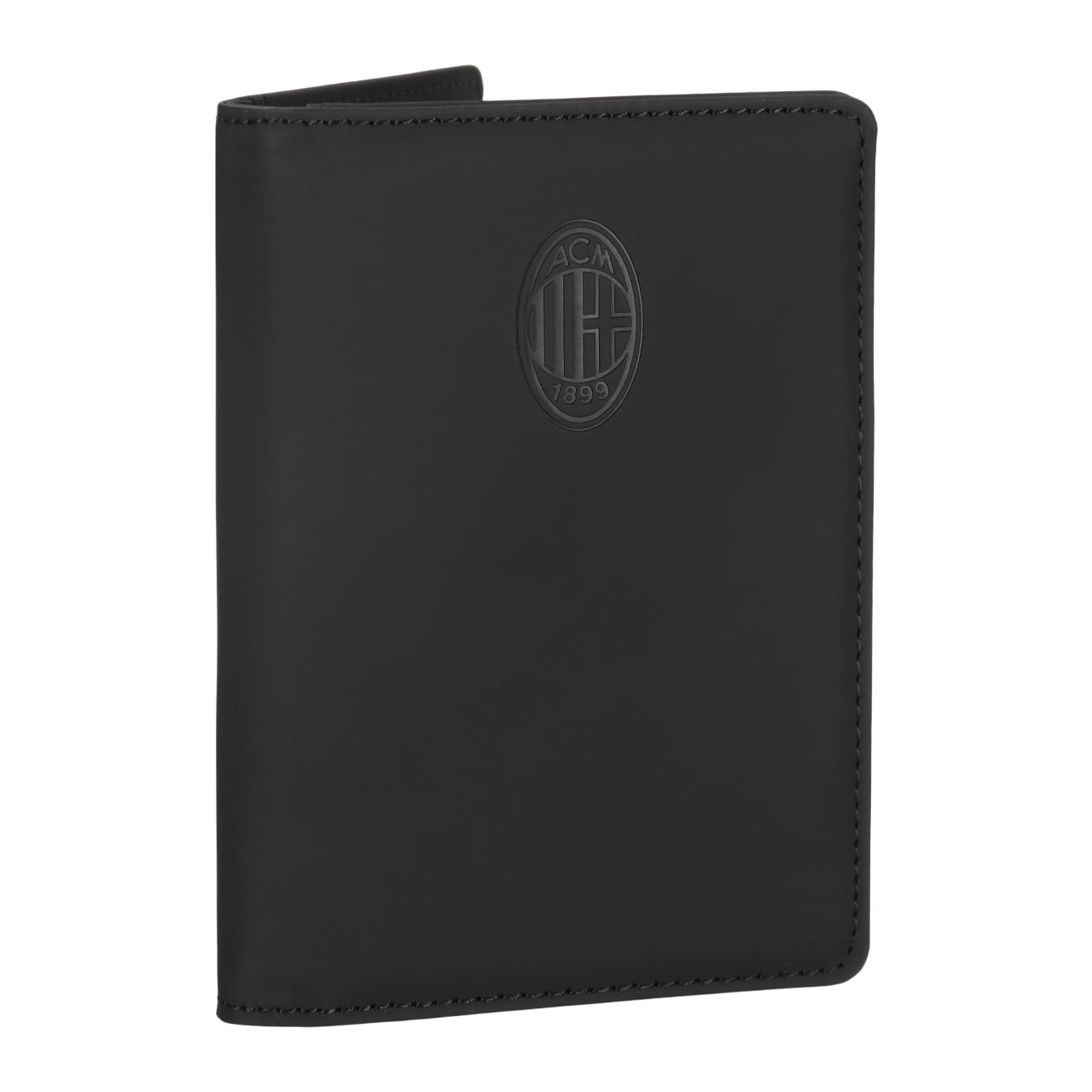 A.C. Milan Unisex's Porta Documenti Official Passport Holder and Travel Documents, Black, One Size