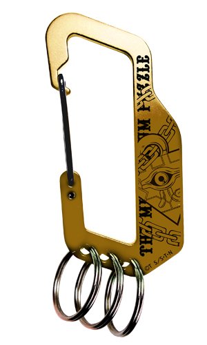 Yu-Gi-Oh! Duel Monsters Carabiner Millennium Puzzle Snap Clip Hook KeyChain D-Ring Outdoor COSPA Official Japan