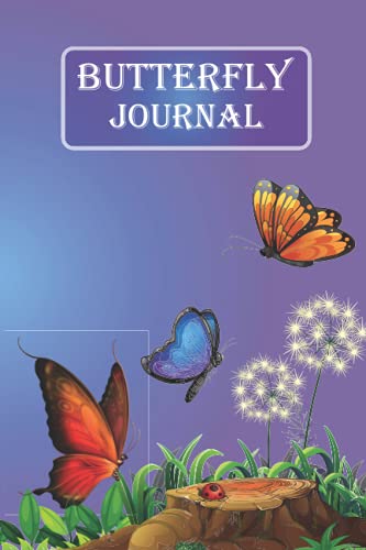 Butterfly Journal: Butterfly Lined Journal for Women and Girls, 6x9 size, 120 Pages