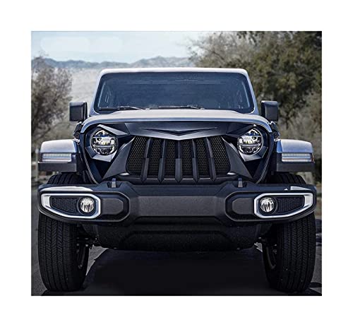 Parrilla delantera para Jeep Wrangler JL 2018-2021 y rejilla Gladiator JT 2