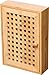 Produktbild elbmöbel - Schlüsselkasten aus Bambus - B19xH27xT6 cm, mit 8 Schlüsselhaken, nachhaltig, Holz FSC Zertifiziert, leicht an der Wand zu montieren
