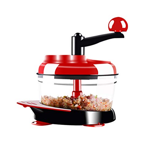 Preisvergleich Produktbild BESTONZON Handkurbel-Küchenmaschine Fleischwolf Manueller Häcksler Gemüse Handbetriebener Crank-Mixer