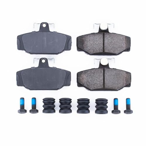 Image of PowerStop Rear Brake Pads for Volvo 740 1988-90 |760 1988-90 |780 1988-91 |940 1991-95 |960 1992-97 |Volvo S70 1999-00 - Z17 Ceramic Brake Pads with Installation Hardware, 17-391
