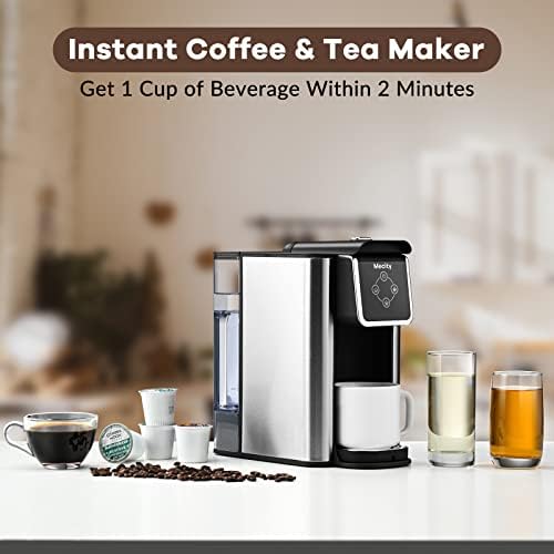Mecity Coffee Maker 3 in 1 Single Serve Coffee Machine, Compatible with K cup Capsules, Instant Coffee Pot, Tea maker, 6,8,10 Oz Cup, Removable 50 Oz Water Reservoir, 120V 1150W - 1