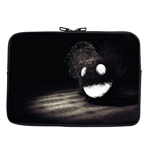 Image of TheSkinMantra Chain Laptop Sleeve Bag Compatible with Laptop /Macbooks /Chrombook /Notebook /Zbook (11.6 Inch (Chain), Black and White Smile)
