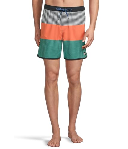 Quiksilver Surfsilk Tijuana 17 Nb Volley para hombre, Papaya, Large