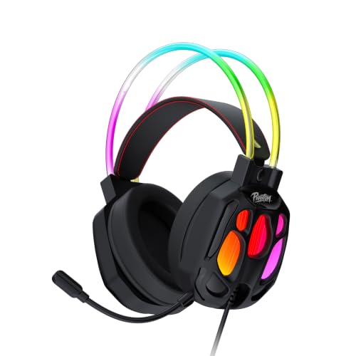Image of Acer Nitro Phantom HX5 Wired Gaming Headset | Virtual 7.1 Surround Sound | 50mm Dynamic Drivers | RGB Lighting | Noise Reduction Mic | USB Gaming Headphones for PC, Laptop with Deep Bass Audio