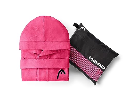 SWEET HOME Head Active Capuche et Poches, Microfibre léger à séchage Rapide – Peignoir Femme et Homme Doux Absorbant Gain de Place, Taille M, Haute visibilité Rose, High-Visibility Pink, M Unisex – vue 2