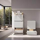 Foverós Pilates Reformer,Wood Foldable Pilates Machine & Equipment with Reformer Accessories,Reformer Box,Jump Board,Foot Strap (White-1)