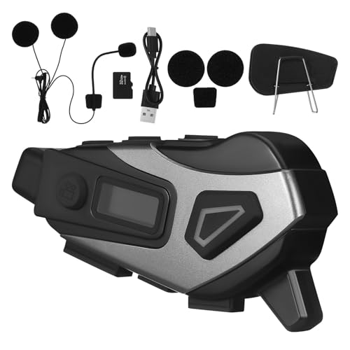 Auriculares para casco con batería de 1200mah y micrófono deportivo ABOOFAN