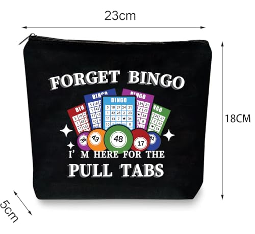 Bingo Makeup Bags for Bigo Lovers Players Bingo Cosmetic Bag Birthday Christmas Gifts for Women,Casino Lucky Prize for Gambler,Travel Bag (Bingo)2