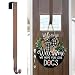 Myfolrena Adjustable Wreath Hanger from 15"-24", Metal Wreath Hook for Front Door, 20lb(Bronze-1 Pack)