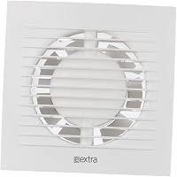 EUROPLAST Fürdőszoba Ventilátor 100mm Átmérő Csendes Szellőztető Fehér WC Páramentesítő Fali Elszívó 7