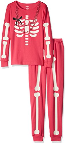 Gymboree Big Girls' Pink Skeleton Pajamas