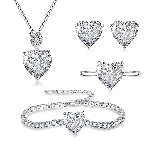 Collar de plata 925 con pendientes para cenas y eventos formales