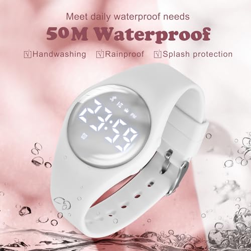 Image of Kids Watches for Girls Boys Digital Sport Watch with Step Counter Pedometer Vibration Alarm Clock, No App Waterproof Fitness Tracker Kids Watch Boys Girls Teens Students Ages 5-16