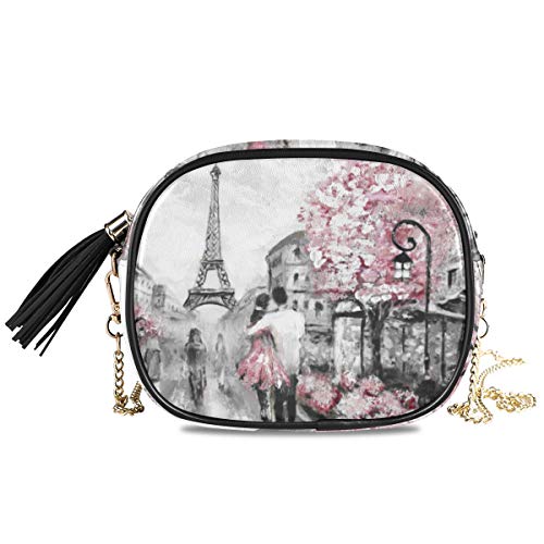 Preisvergleich Produktbild XiangHeFu Große Kapazität Brieftasche Telefon Tasche Geldbörse Paris Tower Romantische Straße Shopping Coin Case Kartenhalter