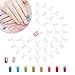 Produktbild 200Pcs Nägel Ringe Nagellack-Display-Tips Nagel Practice Tool Künstliche Nägel Tips Nail Swatches Stick Art Nail Display Nagelkunst Spitzen für Nagellackflasche Praxis DIY Nail Kunst Nagelstudios