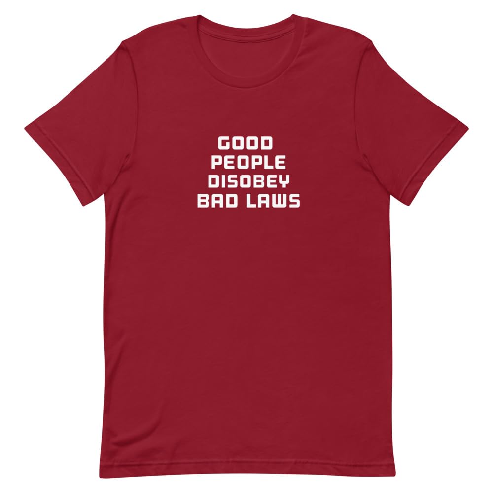 Teegarb Letter BlanketGood People Disobey Bad Laws Political Shirt | Anti Trump Shirt | Sassy T Shirt