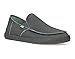 Sanuk Mens Rounder Loafer | Mens Shoes | Slip On Shoes for Men | Men's Slip-on Loafers | Comfort Footbed, Pirate Black, 10