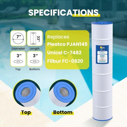 Image of In The Swim Standard Pool Filter Cartridge 4-Pack