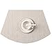 SHACOS Wedge Placemats for Small Round Table Set of 4 Woven Vinyl PVC Placemats Heat Resistant Wipeable Indoor Outdoor Table Mats (4, Beige)