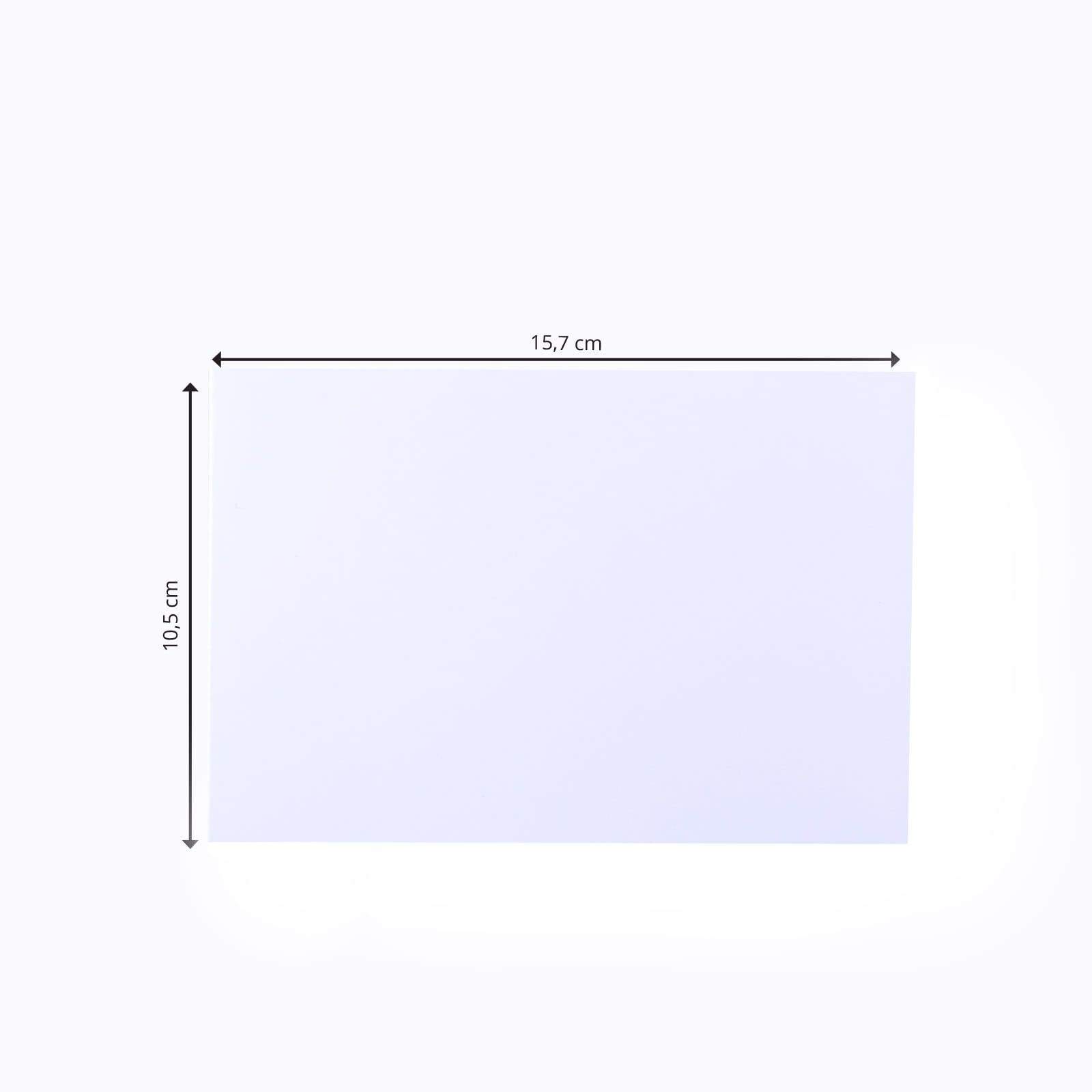 Vaessen Creative Small Rectangular Florence Blank Craft Cards, White, Set of 25, Matching Envelopes Available - Image 2