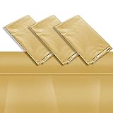 Gold Foil Tablecloth for Party (54 x 108 in, 3 Pack)