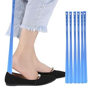 Generic 6PCS Long Handle Shoe Horn Portable Independent Living Aid Dressing Stick for Elderly Injured Men Women