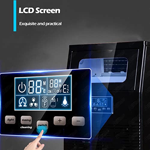 PanHuiWen Kommerzielle Eiswürfelmaschine 40 kg/24 Stunden Hocheffiziente Eiswurfelmaker Ice Maker mit LCD-Bedienfeld und… – Bild 7