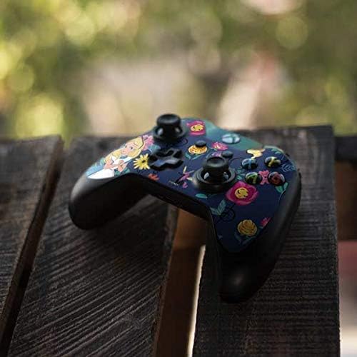 Skinit Decal Gaming Skin Compatible with Xbox One Controller - Officially Licensed Disney Alice in Wonderland (Animated) Floral Print Design