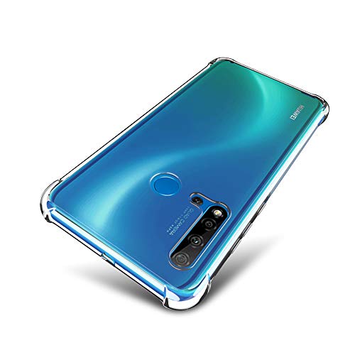 SLEO Funda para Huawei P20 Lite 2019 Carcasa Protectora Silicona TPU [Crystal Clear] Suave Ultra Delgada Flexible Case Bumper con Esquinas Reforzadas Antideslizante Rasguño Resistente Cover