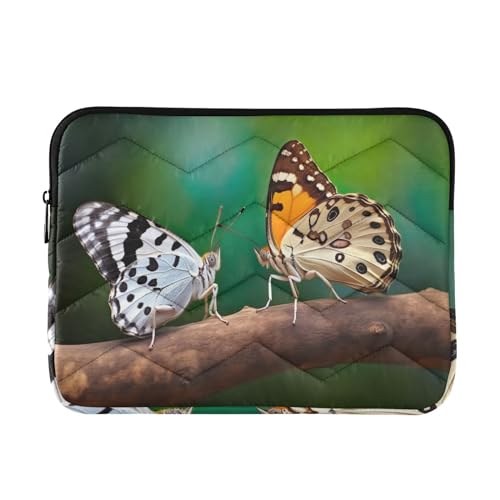 Funda para portátil de 13-14 pulgadas con mariposas, resistente al agua