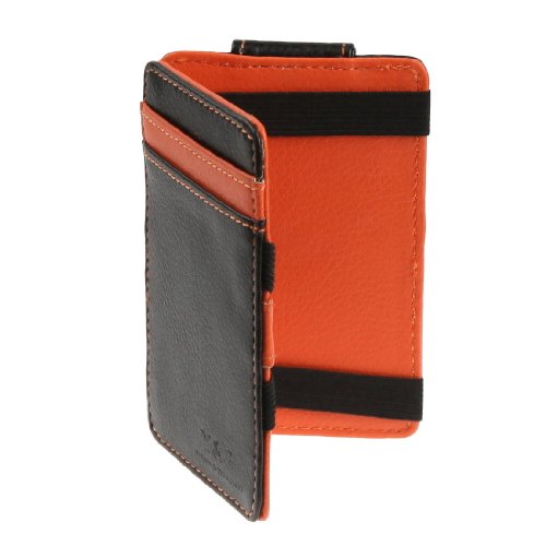 Y&G YCM010105 Orange Black Magic Wallet Small Size father s day gift ideas dark orange mens magnetic wallet Magic Wallet - Image 6