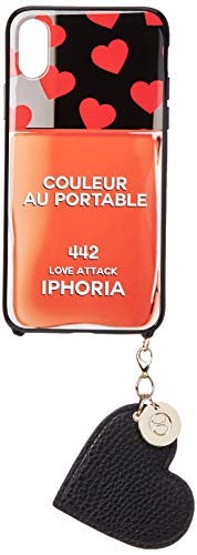 [�A�C�t�H���A] iPhone X/XS�Ή� Case for Apple X/XS-Couleur au Portable Love Attack Jewelery Mold ���b�h