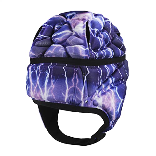 Rugby Helmet Soccer Scrum Cap Adjustable Soft Shell 7v7 Flag Football Headguard Headgear Protective Cap for Youth Adults - Thumbnail 3