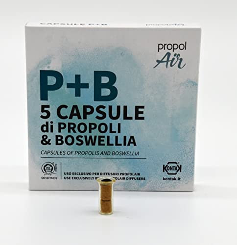 Propolis & Boswellia Capsules for PropolAir Propolis Diffusers with or Without Ioniser or Fan. Reduces Harmful Airborne microbes by up to 71%