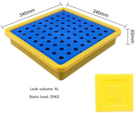 Spill Pallet - Heavy-Duty Drum Containment Platform, Anti-Slip Polyethylene Tray for Oil Spills, Ideal Industrial Storage Solution for Warehouses & Garages