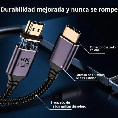 Evita daños en tus consolas con el Cable HDMI magnético 8K 2m 4