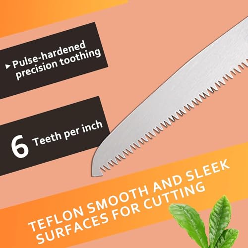 Klappbare Handsägen Klappsäge Klein Handklappsäge Mit rutschfestem Griff und Sicherheitsverriegelung