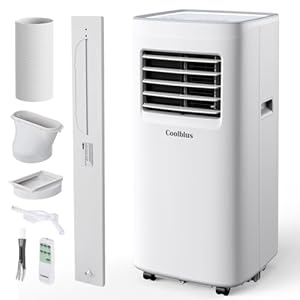 Portable Air Conditioners,8500 BTU air conditioner Cools Up to 360 Sq. Ft. 3 in 1 Portable AC with Remote Control,24H Timer, Smart Sleep Mode,Window Installation Kit & Filter Cleaning Brush
