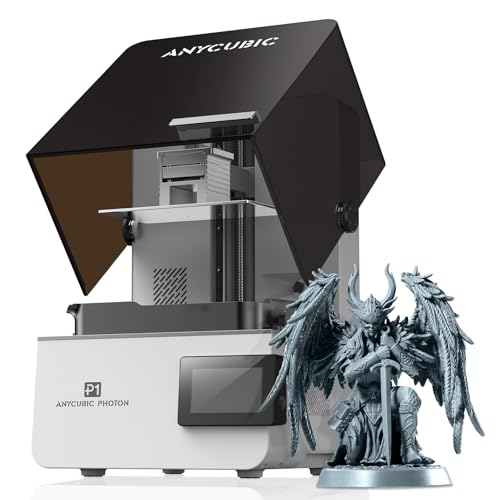 Anycubic Imprimante 3D Résine Photon P1, Écran 14K Ultra-Précis, Support en résine 8000 CPS, Volume 223 * 126 * 230mm, Facile à Utiliser pour Débutants & Pros