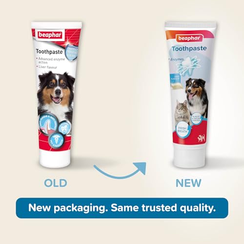 Beaphar - Liver Flavour Toothpaste with Enzymes - Dental Care for Cats & Dogs - Helps Control Plaque and Tartar, and Freshen Breath - Supports Normal Gum Function – Fluoride & Xylitol-Free - 100g Tube - Image 2