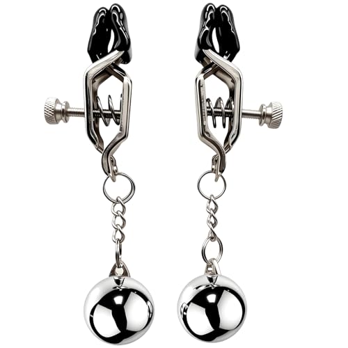 Nippelklemmen aus Edelstahl Nippelklemme für Frauen Nippel Stimulation Brustwarzen Einstellbare Bruststimulatoren für Männer Sex Spielzeug für die Paare Nipple Clamps Bondage BDSMS Sexspielzeug, C