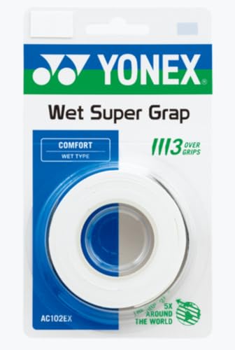 YONEX Super Grap Synthetic Handle (3 per pack) White One Size