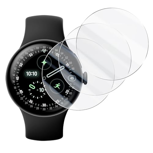 YWXTW Google Pixel Watch 4/3/2/1 36mm�p (�ی�t�B�����̂� 36mm) �t���ی�t�B���� �����h�~ ���ȏC�� �t���L�V�u��TPU HD�N���A 3���Z�b�g