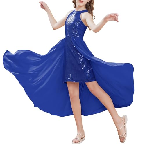 Vestido con lentejuelas para niñas GRACE KARIN de diseño sofisticado línea A