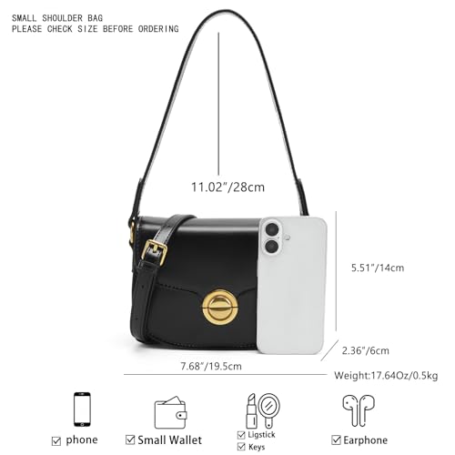 Vintage PU Leather Saddle Crossbody