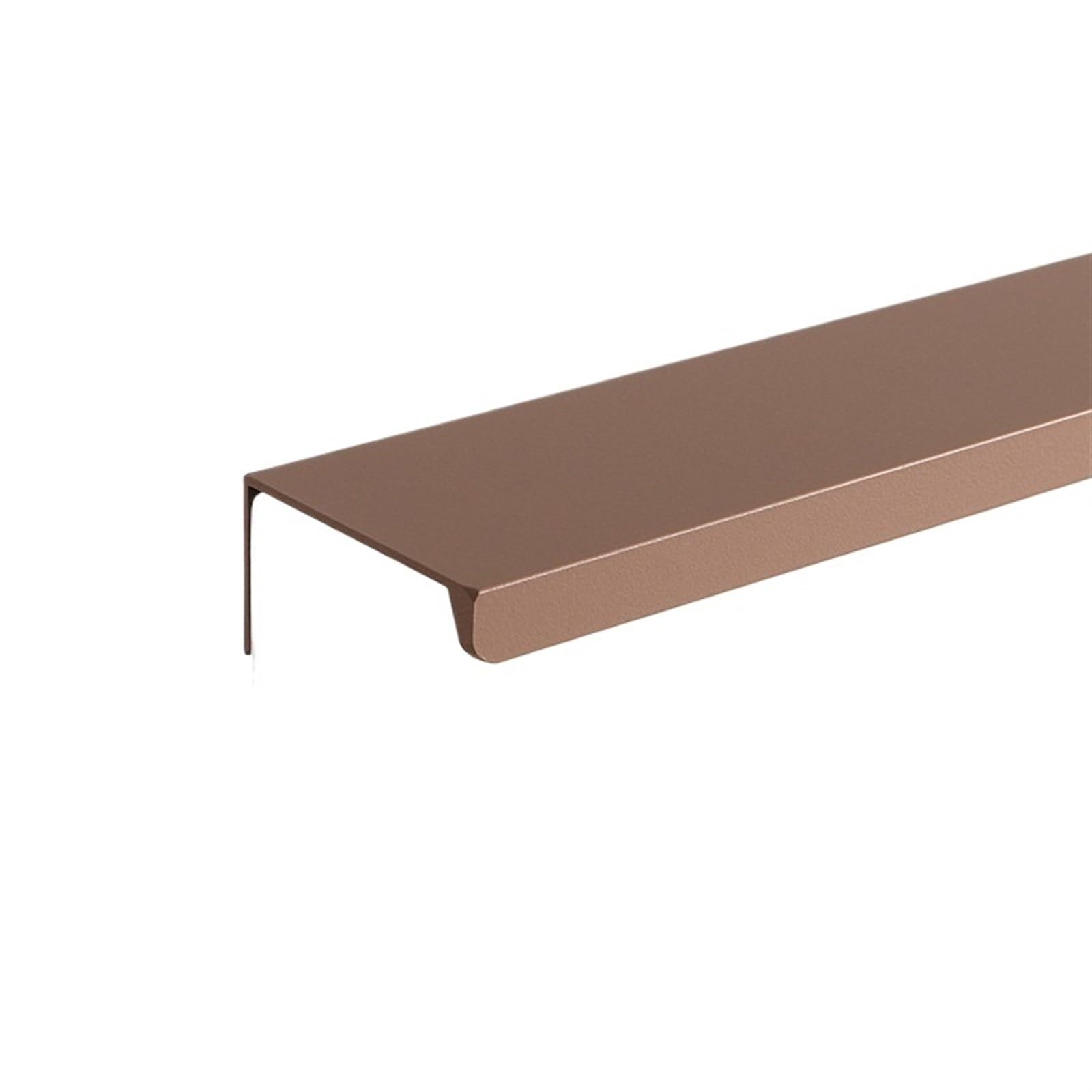 OZLCUA Concealed Handles Long Furniture Handle Invisible Aluminum Alloy Cabinet Pulls Drawer Knobs Handles Kitchen Cupboard(Right Angle-Brown,Length 200mm)