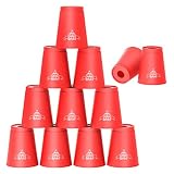 NahNah Sports Stacking Cups, 12pcs Cup Stacking Set for Hand Eye Coordination, Speed Cups Stacking G